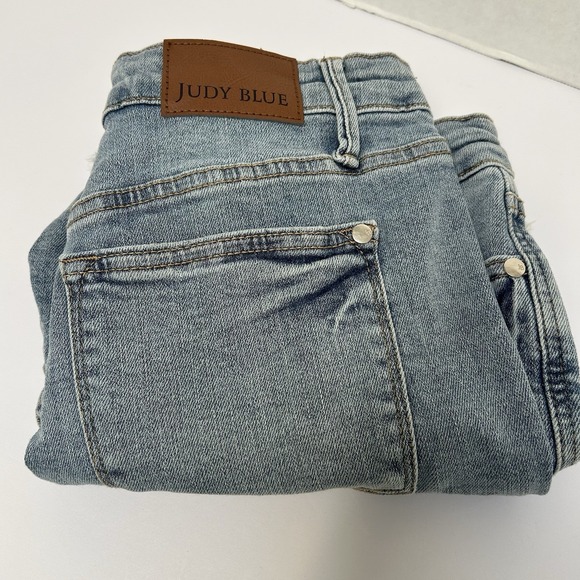 Judy Blue Pants - Judy Blue Hi-Rise Tummy Control Top Denim Jean Shorts Size Large Style #150331